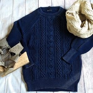 Denim blue washed sweater